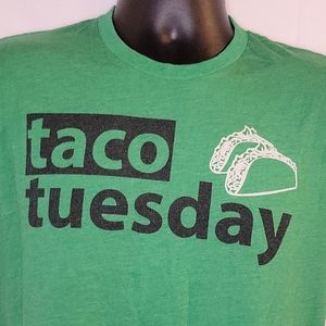 Taco Tuesday Tshirt - Green Medium